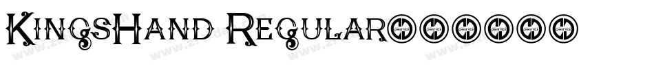 KingsHand Regular字体转换